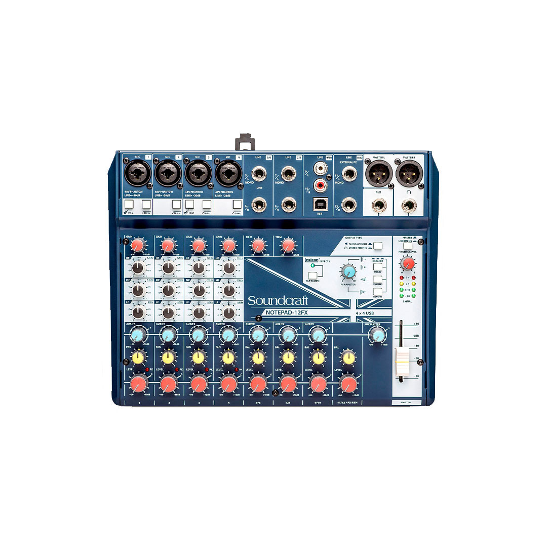 Микшерный пульт<span style="font-weight: bold;">&nbsp;Soundcraft Notepad 12FX</span><br>
